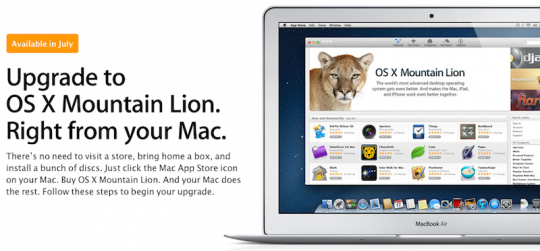 Mountain Lion upgrade