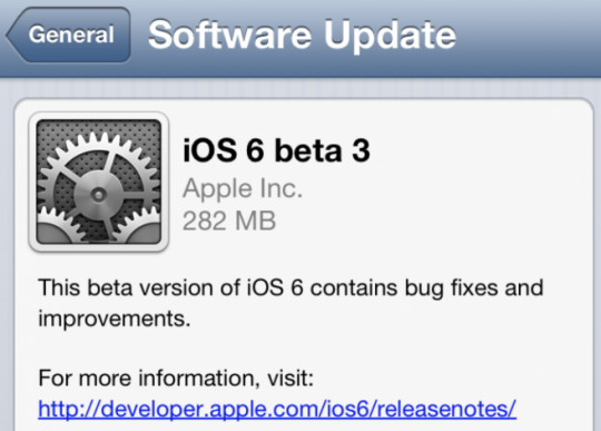 iOS 6 beta 4