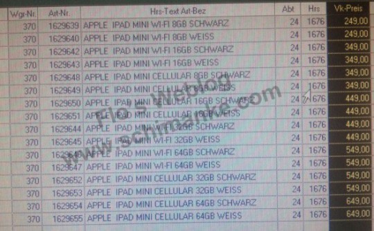 iPad Mini price