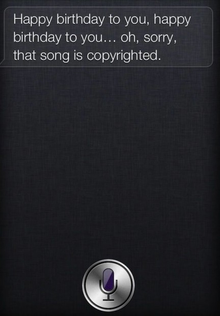 Siri birthday song