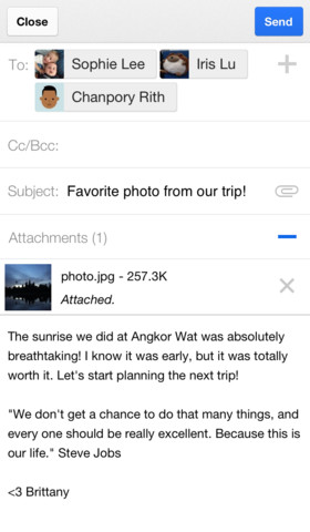 Gmail iOS app