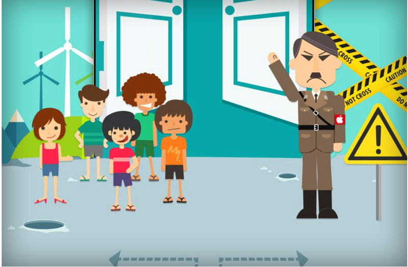 Apple сравнили с Гитлером… и тут же извинились