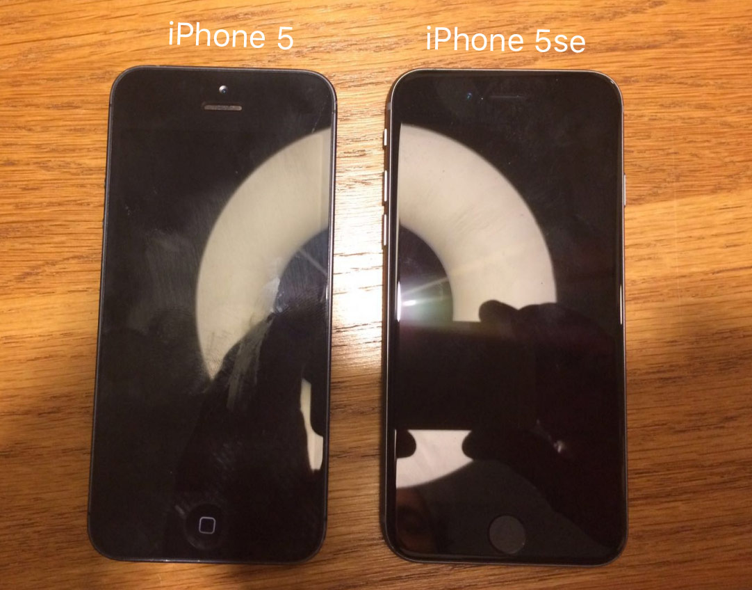 iPhone 5se вместе с iPhone 5: первое фото 