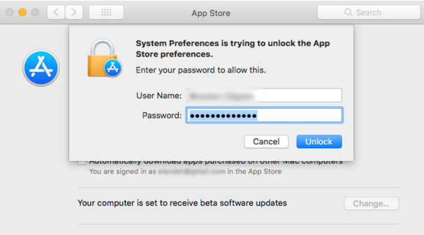 Настройки App Store на Mac можно поменять без пароля